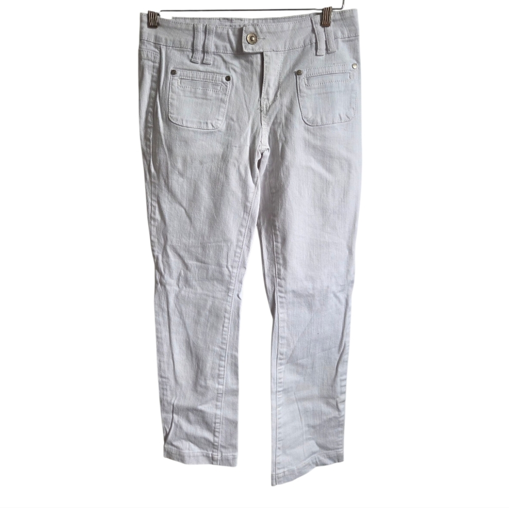 YMI Women's White Cotton Jeans Size 9/29" EUC